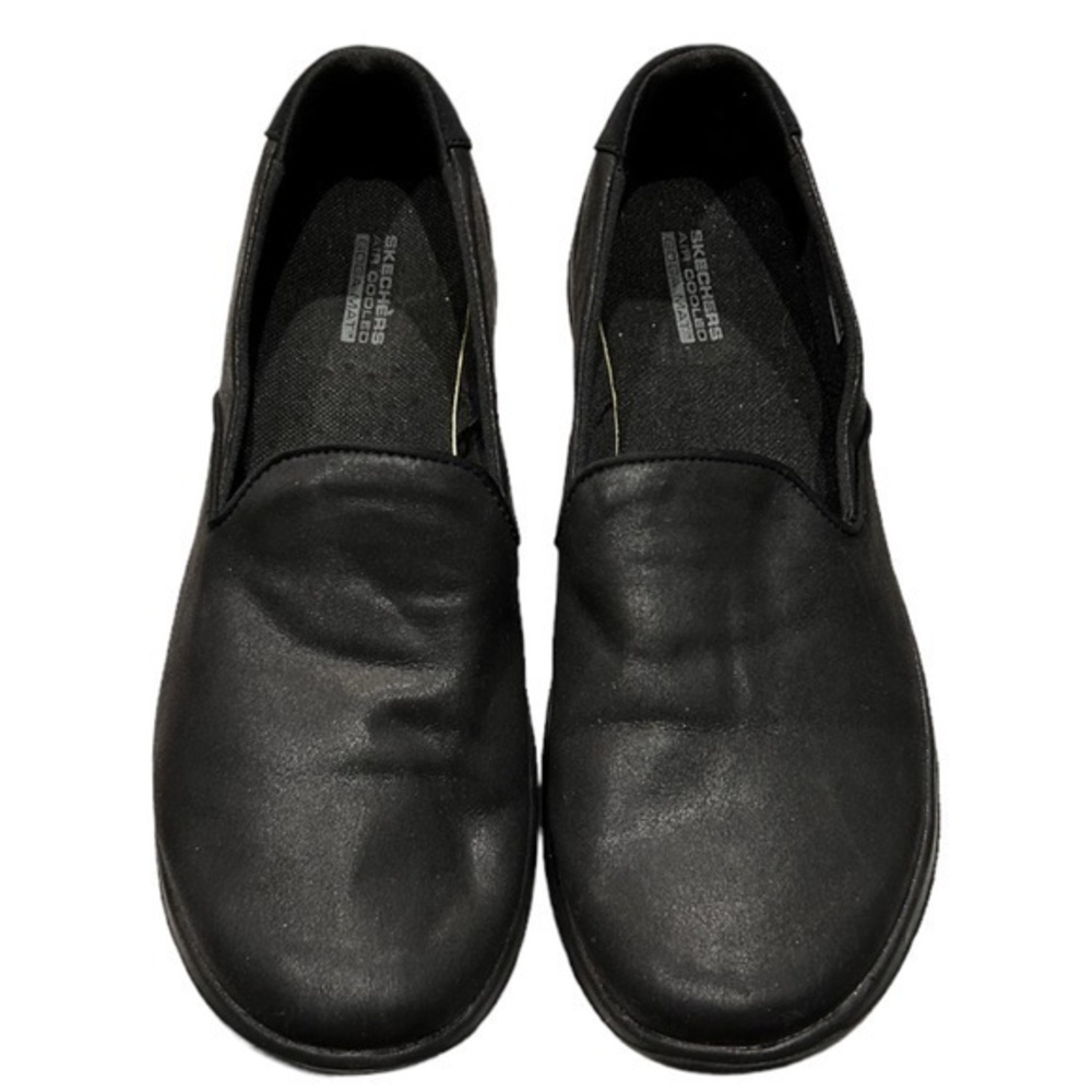 Skechers Women's Air‎ Cooled Goga Mat Slip On Loafers Black Size 10